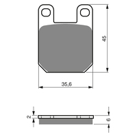 GOLDfren S3 Sintered Sports  Brake Pads - GF121S3