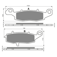 GOLDfren S3 Sintered Sports  Brake Pads - GF124S3