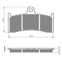 GOLDfren S3 Sintered Sports  Brake Pads - GF126S3