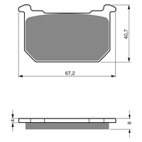 GOLDfren S3 Sintered Sports  Brake Pads - GF127S3