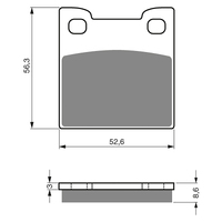 GOLDfren S3 Sintered Sports  Brake Pads - GF129S3