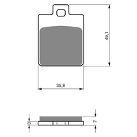 GOLDfren S3 Sintered Sports  Brake Pads - GF137S3