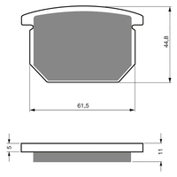 GOLDfren S3 Sintered Sports  Brake Pads - GF138S3