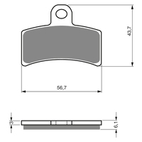 GOLDfren K5 Off-Road Racing Brake Pads - GF143K5