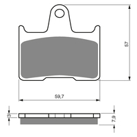 GOLDfren S3 Sintered Sports  Brake Pads - GF148S3