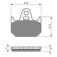GOLDfren S3 Sintered Sports Brake Pads - GF158S3