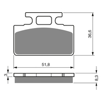 GOLDfren S3 Sintered Sports  Brake Pads - GF161S3