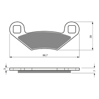 GOLDfren K5 Off-Road Racing  Brake Pads - GF162K5