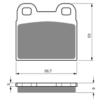 GOLDfren S3 Sintered Sports Brake Pads - GF166S3