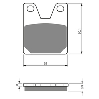 GOLDfren S3 Sintered Sports  Brake Pads - GF169S3