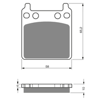 GOLDfren S3 Sintered Sports Brake Pads - GF171S3