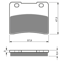 GOLDfren S3 Sintered Sports Brake Pads - GF172S3