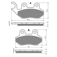 GOLDfren S3 Sintered Sports  Brake Pads - GF174S3
