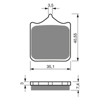 GOLDfren S3 Sintered Sports  Brake Pads - GF177S3