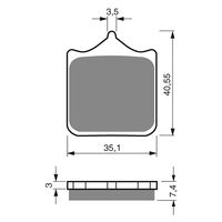 GOLDfren S33 Sintered Racing Brake Pads - GF177S33