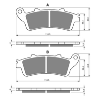 GOLDfren S3 Sintered Sports  Brake Pads - GF178S3