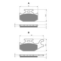 GOLDfren K5 Off-Road Racing  Brake Pads - GF182K5