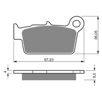 GOLDfren K5 Off-Road Racing  Brake Pads - GF187K5