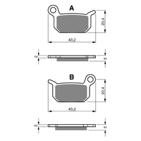 GOLDfren K5 Off-Road Racing  Brake Pads - GF190K5