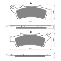 GOLDfren S3 Sintered Sports Brake Pads - GF193S3
