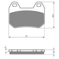 GOLDfren S3 Sintered Sports  Brake Pads - GF195S3