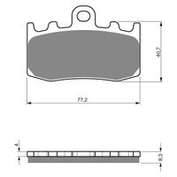 GOLDfren S3 Sintered Sports  Brake Pads - GF196S3