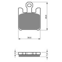 GOLDfren S3 Sintered Sports  Brake Pads - GF200S3