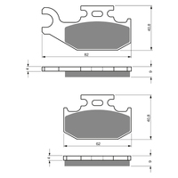 GOLDfren K5 Off-Road Racing  Brake Pads - GF205K5