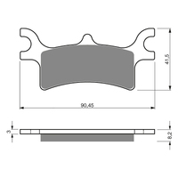 GOLDfren K5 Off-Road Racing  Brake Pads - GF209K5
