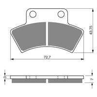GOLDfren K5 Off-Road Racing  Brake Pads - GF216K5