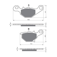 GOLDfren S3 Sintered Sports Brake Pads - GF226S3