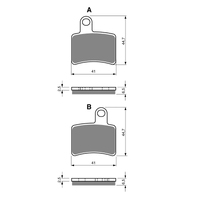 GOLDfren K5 Off-Road Racing Brake Pads - GF228K5