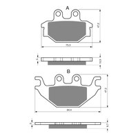 GOLDfren S3 Sintered Sports  Brake Pads - GF230S3
