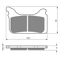 GOLDfren S3 Sintered Sports  Brake Pads - GF231S3