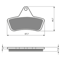 GOLDfren K5 Off-Road Racing  Brake Pads - GF232K5
