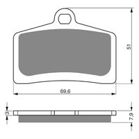 GOLDfren S3 Sintered Sports Brake Pads - GF233S3