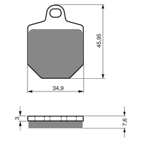 GOLDfren S3 Sintered Sports Brake Pads - GF238S3