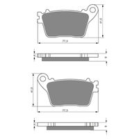 GOLDfren S3 Sintered Sports  Brake Pads - GF242S3