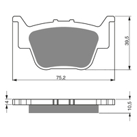 GOLDfren K5 Off-Road Racing  Brake Pads - GF243K5