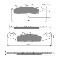 GOLDfren K5 Off-Road Racing  Brake Pads - GF245K5