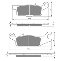 GOLDfren K5 Off-Road Racing  Brake Pads - GF252K5