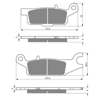 GOLDfren K5 Off-Road Racing  Brake Pads - GF255K5