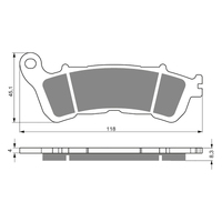 GOLDfren S3 Sintered Sports  Brake Pads - GF257S3