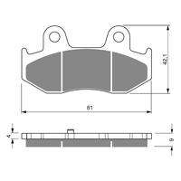 GOLDfren S3 Sintered Sports  Brake Pads - GF267S3