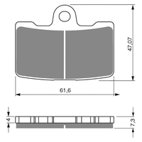 GOLDfren S3 Sintered Sports  Brake Pads - GF269S3