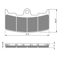 GOLDfren S3 Sintered Sports  Brake Pads - GF270S3