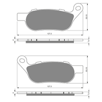 GOLDfren S3 Sintered Sports  Brake Pads - GF273S3