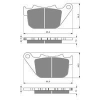 GOLDfren S3 Sintered Sports  Brake Pads - GF274S3