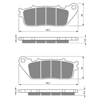 GOLDfren S3 Sintered Sports  Brake Pads - GF277S3