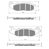 GOLDfren K5 Off-Road Racing Brake Pads - GF278K5